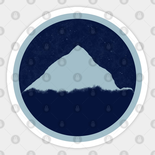 Happy Little Mountain 2 Sticker by LozMac